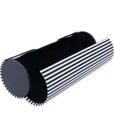 Buy Paule & Knopf Round Semi-Hard Glasses Case Bilbao - Magnetic Closure Black & White Striped | International Shipping Available - Buy Online on GoSupps.com