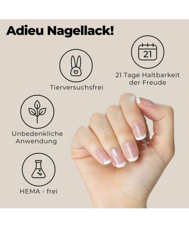 Original Miss Sophie Nail Foil Starter Set | Self-Adhesive Nude Baby Boomer & French Tips | No Splinters Quick Application Premium Quality - Buy Online on GoSupps.com