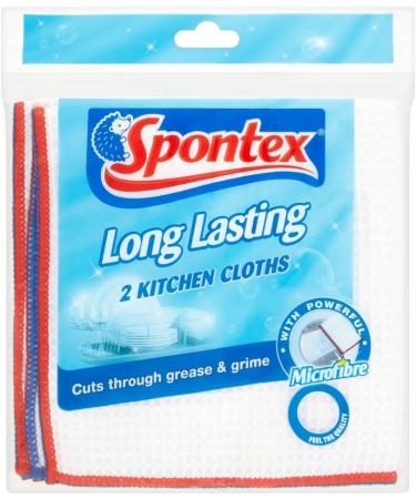 Spontex Long Lasting Kitchen Cloth (2) - Buy Online on GoSupps.com