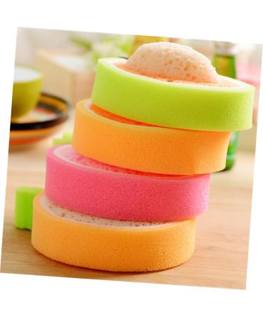 Housoutil 12 Pcs Kids Bath Ball Tools | Fun Pouf Shower Sponge & Bath Sponges for Kids | Pearlescent Baby Blush | Ideal for Body Wash & Bathing - Buy Online on GoSupps.com