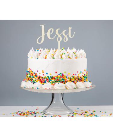Personalized Alsino Cake Topper for All Occasions - Sustainable Wood | Wedding Birthday Baptism Birth & More (LA-27) - Buy Online on GoSupps.com