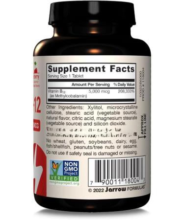 M thyle B-12 v g talien 5 000 mcg force maximale cerise m cher 60 comprim s - Buy Online on GoSupps.com