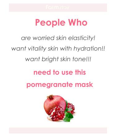 Farmstay Korean Pomegranate Anti-Aging Facial Mask Sheet - Pack of 10 | Boost Skin Elasticity & Even Skin Tone | International Shipping - Buy Online on GoSupps.com