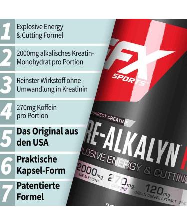 Buy EFX Kre-Alkalyn Ripped 120 Caps - High-Quality Pre-Workout Supplement for Weight Loss & Muscle Gain - Ships Internationally - Buy Online on GoSupps.com