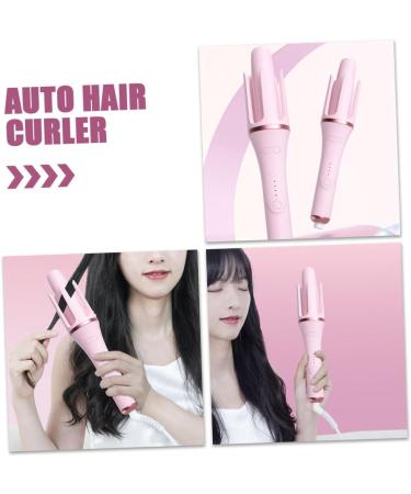FOMIYES 2pcs Fully Automatic Hair Curling Iron Hair Rollers Tool Pink Nylon 32.50X5.50X5.50CMx2pcs Pinkx2pcs - Buy Online on GoSupps.com