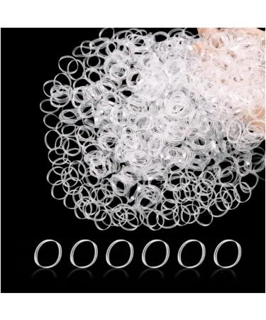Willight 1100 pieces mini hair tie elastic hair tie hair tie transparent small mini transparent hair tie for children hair braids small dreadlocks and more