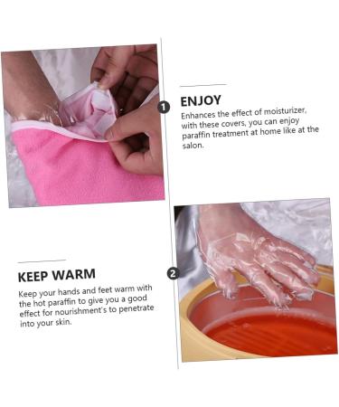 TOYANDONA Ensemble de Soins Mains et Pieds Hydratant Exfoliant Taille Unique Coton Blanc Accessoires Spa pour Gommage et Maintien Chaleur Soin Peau Couleur Al atoire - Buy Online on GoSupps.com