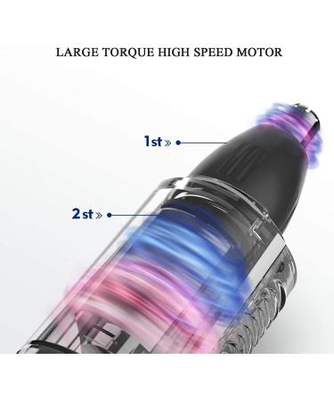 Buy Professional USB Rechargeable Nose and Ear Hair Trimmer - Waterproof Painless Dual Edge Blades for Men & Women | International Shipping Available - Buy Online on GoSupps.com
