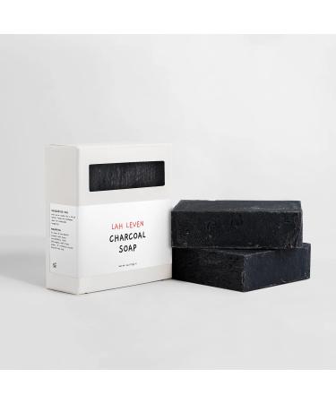 Handcrafted Charcoal Soap for Face and Body Deep Cleansing Formula with Activated Charcoal and Refreshing Scent
