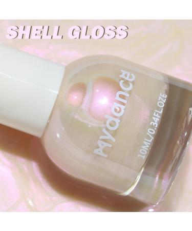 White Pearl Nail Varnish - Peel Off Nail Polish Shimmering Glitter Nail Paint Water Based Non Toxic Formula Quick Drying Nail Lacquer Aurora Mermaid Effect Nail Gel for Women Kid Teen Girl Manicure DJS06 - Buy Online on GoSupps.com