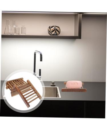 Ciieeo 16 Pcs Creative Soap Box Bathroom Storage Rack Drain Soap Holder Home Outdoor Travel Hollow Wooden Soap Rack (medium Natural Color Soap Rack) 4pcs Wooden Soap Dish Wooden Frame - Buy Online on GoSupps.com