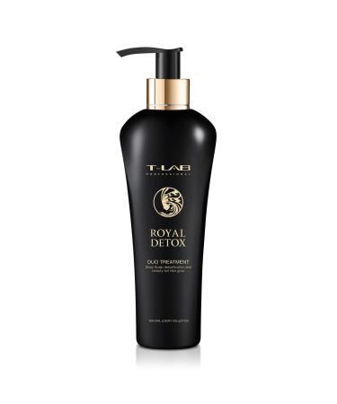 T-LAB PROFESSIONAL Royal Detox Duo Treatment for Deep Detoxification of Hair Exceptional Hair Smoothness and Glow Protection from Heat UVA/UVB Rays 10.14 Fl Oz