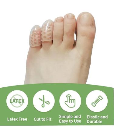 JJKTO GEL Toe Caps - Breathable Silicone Anti-Friction Toe Protectors for Women (10PCs) | Reduce Friction & Protect Toes - Buy Online on GoSupps.com