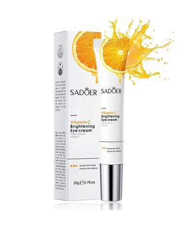 Eye Cream For Dark Circles Anti Aging Eye Cream With Vitamin C Hyaluronic-acid & Orange Extract Under Eye Cream For Puffiness And Bags Eye Cream For Reduce Fine Lines Wrinkles & Dark Circles