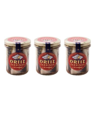 Ortiz Sardinas A La Antigua - Sardines In Olive Oil Pack of 3 (3 x 190 g)