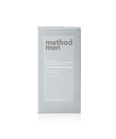 Method Men Face Lotion SPF 15 - Fragrance Free Hydration 2.5 oz | International Shipping - Buy Online on GoSupps.com