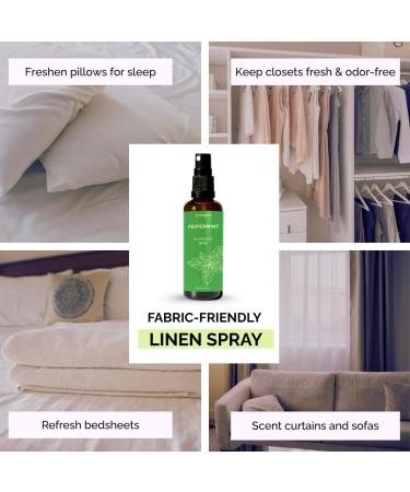 Peppermint Room Linen & Pillow Spray by Aromafume | 100ml/3.38 fl oz | with Pure Peppermint Essential Oil | Aromatherapy Spray for Relaxation Sleep & Stress Relief | Mist for Bedding Fabrics - Buy Online on GoSupps.com