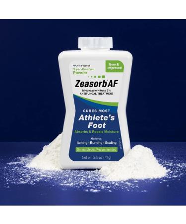 Zeasorb Athlete's Foot Powder - 2.5 oz | Fast-Acting Relief & Prevention - Buy Online on GoSupps.com