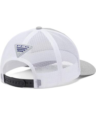 Columbia PFG Hooks Mesh Snap Back Hat - Cool Grey Heather/Black - One Size - Buy Online on GoSupps.com