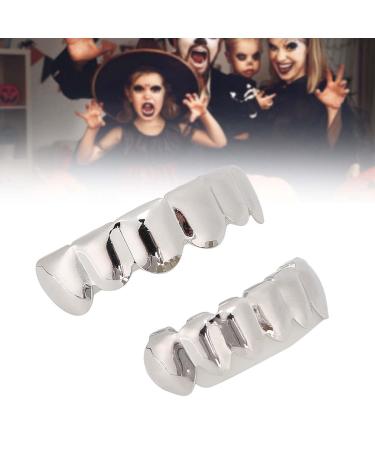 Shiny Teeth Hip Hop Brass Teeth Set - Gold Silver Rose Gold Black for Halloween Party | Real Gold Plating - Buy Online on GoSupps.com