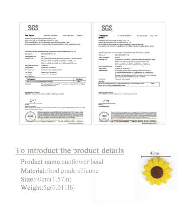 24pcs Silicone Sunflower & Animal Flower Beads for DIY Necklace Pendant - Mom Beading Accessories - Buy Online on GoSupps.com