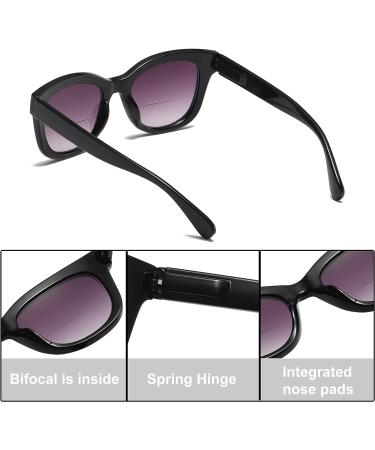 ZXYOO Bifocal Sunglasses for Women - 3 Pack UV400 Sun Readers Glasses with Spring Hinge - 2.5x Magnification - Buy Online on GoSupps.com