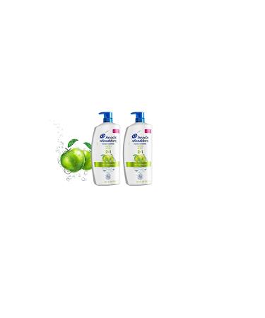 Head and Shoulders 2-in-1 Anti-Dandruff Green Apple Shampoo & Conditioner Twin Pack - 32.1 fl oz - Buy Online on GoSupps.com