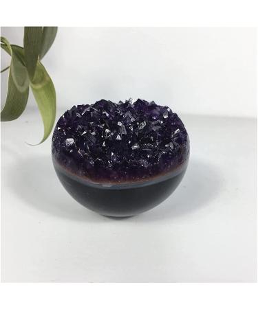 Amethyst Rough Stone Agate Natural Amethyst Quartz Crystal Ball Cluster Stones Specimen Home Craft Decoration Gift Geode Shpere - Buy Online on GoSupps.com