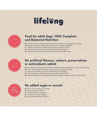 Amazon Lifelong Dog Food - Beef Pate 300g (Pack of 10) | Premium Quality Nutrient-Rich Dog Diet for All Breeds - Buy Internationally - Buy Online on GoSupps.com
