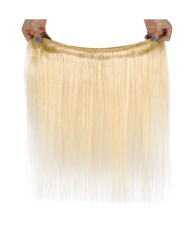 Elailite 100% Brazilian Human Hair Extensions - 40cm #613 Light Blonde Sew-In Bundles | Premium Real Hair Bundle - Buy Online on GoSupps.com