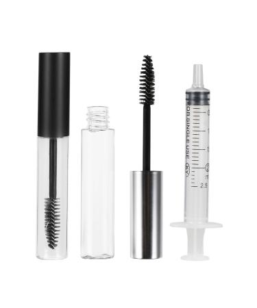 PLAFOPE 12pcs Mascara Tube Clear Mascara for Eyelashes Eyelash Curler Kit Portable Eyelash Lash Kits Plastic