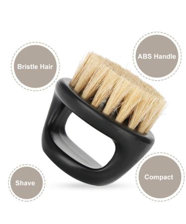 Premium Beard Brush for Men - 3 Styles | Black Handle & White Bristles | Ultimate Beard Care Solution - Buy Online on GoSupps.com