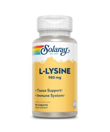 Solaray L-Lysine 1000 mg 90 Tablets