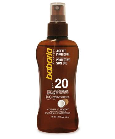 Babaria Coco Solar Protector Oil Spf20 White 100 ml