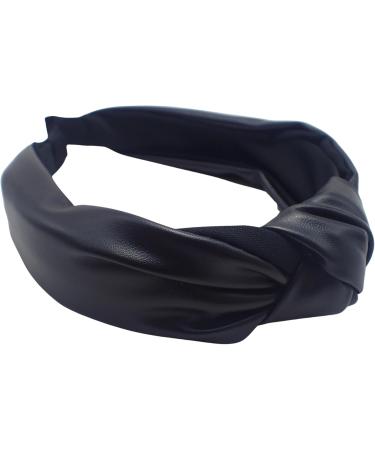 Topkids Accessories Leather-style Knot Alice Bands Adult Women Hair Accessories for Women Hair Bands for Women Thick Headband Womens Headbands Head Bands Adult Women Wide Headbands (Black) - Buy Online on GoSupps.com