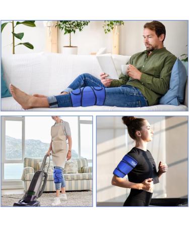 Hilph Reusable Knee Ice Pack Wrap with 2 Gel Packs - Cold Compress Therapy for Knee Pain Relief, Swelling, Arthritis, ACL, Meniscus Tear - After Surgery Care - Buy Online on GoSupps.com