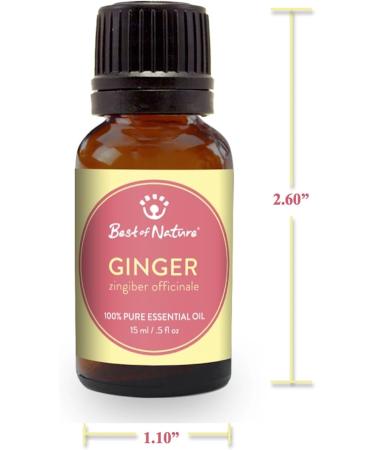 Best of Nature 100% Pure Ginger Essential Oil (0.5 oz) - Buy Online on GoSupps.com
