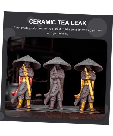 Alipis Tea Leak Tea Pet Office Decore Ceramic Tea Funnel Buddha Multipurpose Tea Pet Personality Collection Assorted Color 15x9cm - Buy Online on GoSupps.com