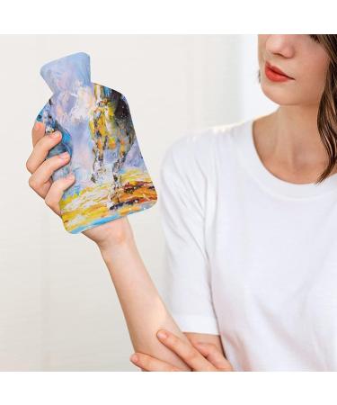 Hot Water Bottle with Lid - Rubber Horse Hot Water Bag for Pain Relief Cramps & Foot Warmer | Hot & Cold Therapy - Buy Online on GoSupps.com