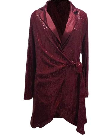 Hanxiulin Red Cocktail Dress for Women Glitter Short Party Dress | Elegant Christmas & Casual Dresses in XL - Buy Online on GoSupps.com