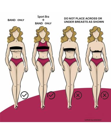 Breast Implant Stabilizer Band | Elastic Compression Strap for Augmentation & Sports | Chest Support Wrap (White - Buy Online on GoSupps.com