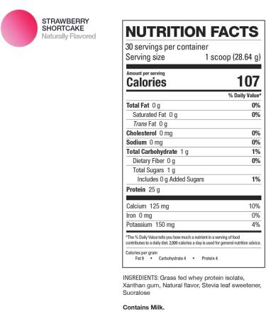 HD MUSCLE ProHD Whey Isolate Protein Powder | 100% Grass Fed Whey Isolate | 25g Protein Fat Free Low Sugar Low Carb Low Lactose | 30 Servings 1.9LB (Strawberry Shortcake) Strawberry Shortcake 2.2LB - Buy Online on GoSupps.com