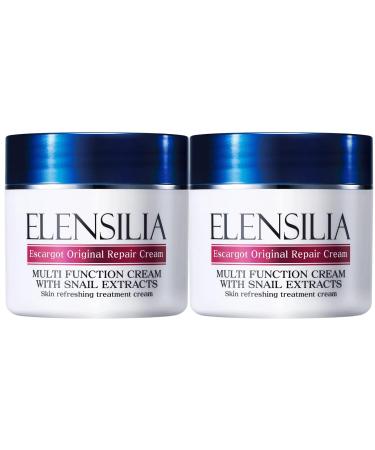 Korean Cosmetics Elensilia Escargot Original Repair Cream with Snail Extracts 50g+50g 2EA