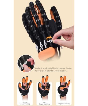 Rehabilitation Robot Gloves Finger Rehabilitation Training Robot Gloves Hemiplegia Finger Rehabilitation Trainer Robot Gloves Finger Straightening Brace Guard Protector (Left Hand-M) - Buy Online on GoSupps.com