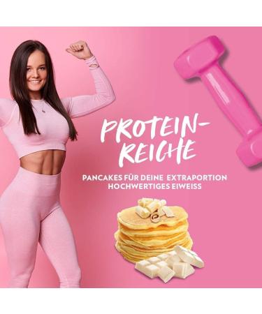 Gymqueen Protein Pancake Baking Mix Vanilla 500g - High Protein Quick & Easy Pancake Powder Sugar Reduced - Buy Online on GoSupps.com