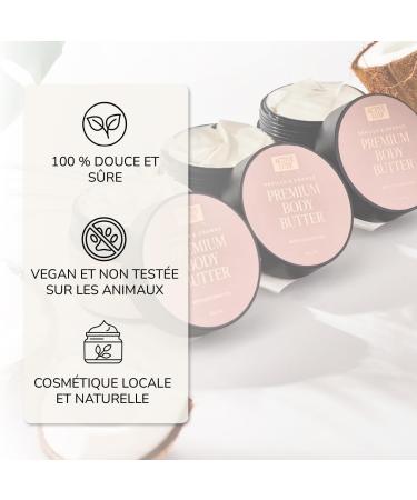 Active Luxe Premium Body Butter Beurre Corporel l huile de coco beurre de karit & huile d amande Parfum orange et vanille Soin du corps pour peau s che 200 ml - Buy Online on GoSupps.com