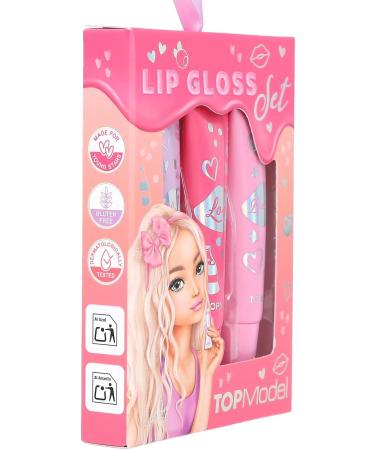 DISPATCH Depesche 13711 TOPModel Lip gloss set Beauty and Me set with 3 lip glosses in pink tones with fruity scent - Buy Online on GoSupps.com