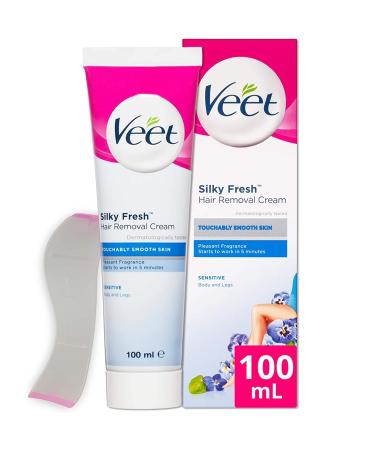 Veet Sensitive Skin Hair Removal Cream 100g - Gentle Hair Removal - Buy Online on GoSupps.com