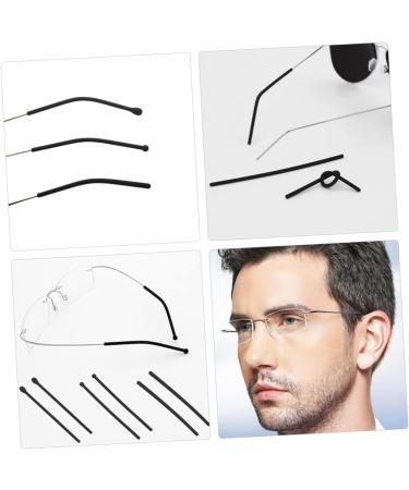 Sewacc 12 Pairs Glasses Legs Holder - Replacement Socks & Preventive Peak Holders for Small Black Glasses (7x0.45cm) - International Shipping Available - Buy Online on GoSupps.com