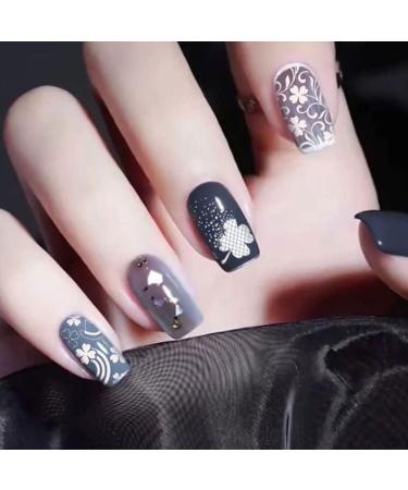 Nail Art Stamping Kit Flowers Nail Template Plates Manicure Stamper with Scraper Style1 nail art stamper - Buy Online on GoSupps.com